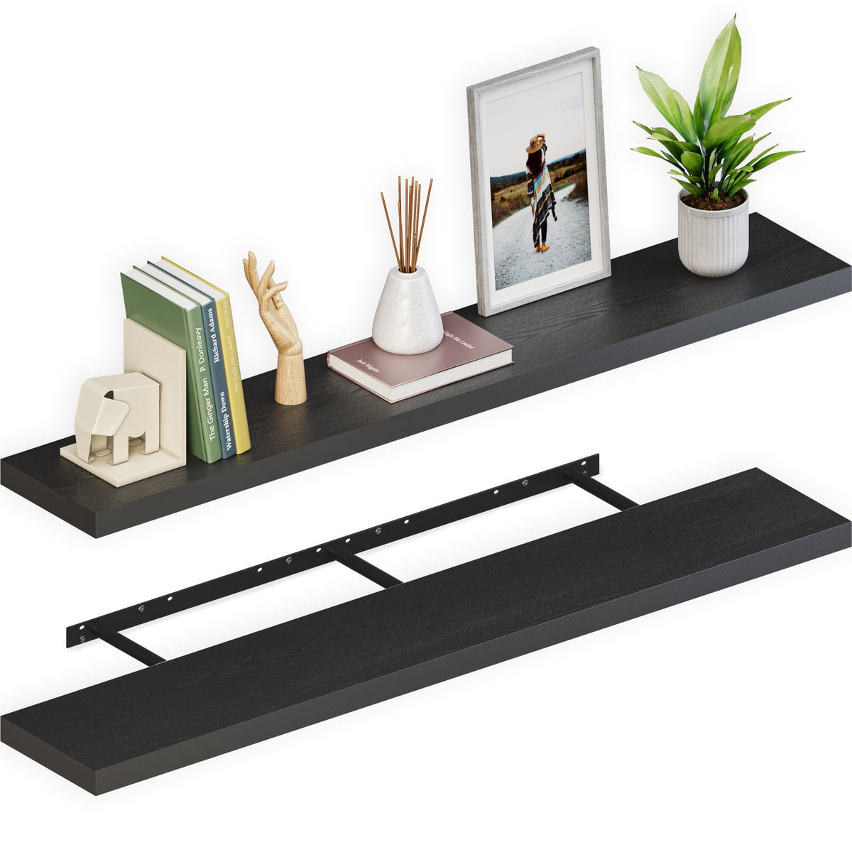 Miami 60" Floating Shelf 8" Deep, Set of 2