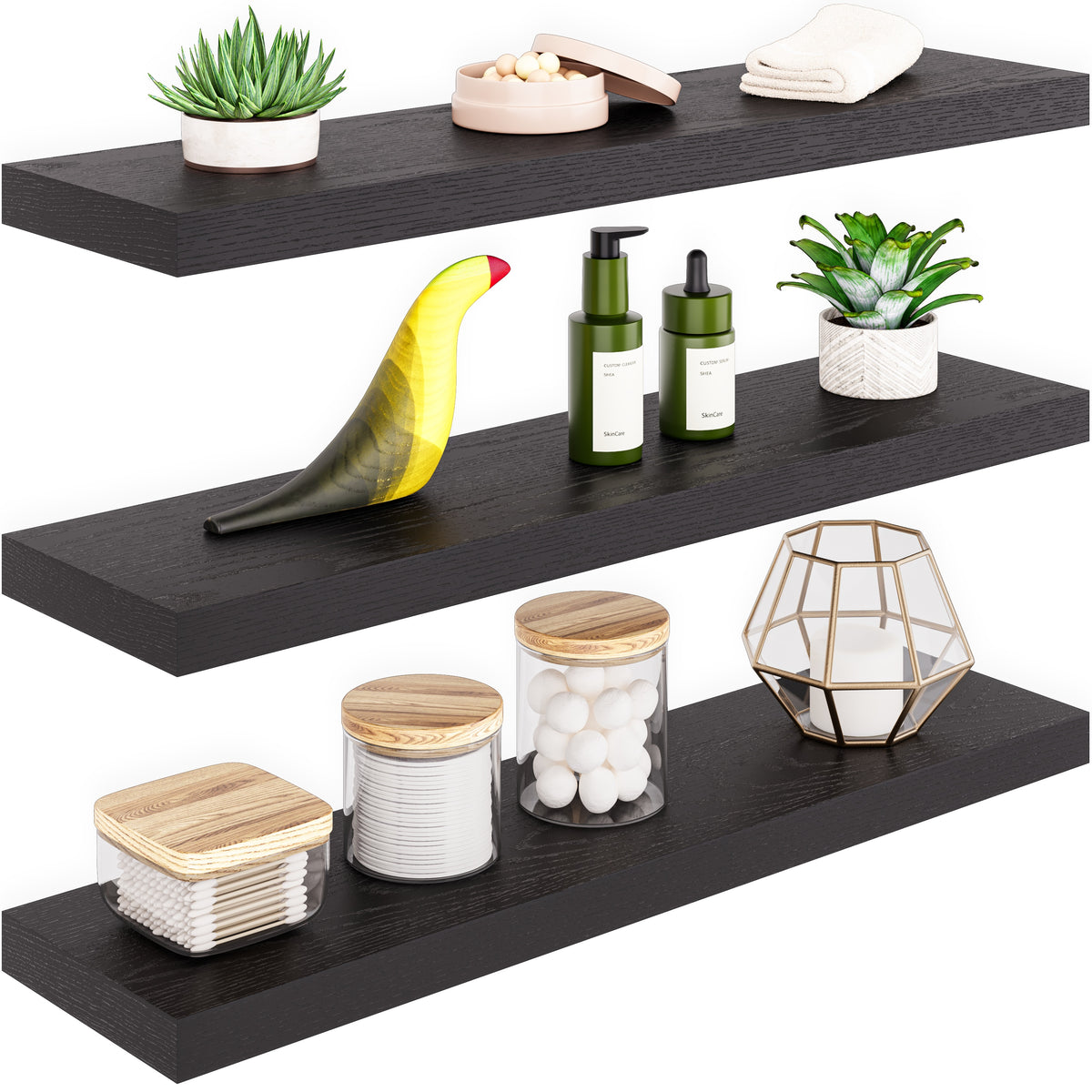 Sydney 23.6" Floating Shelf 6" Deep, Set of 3