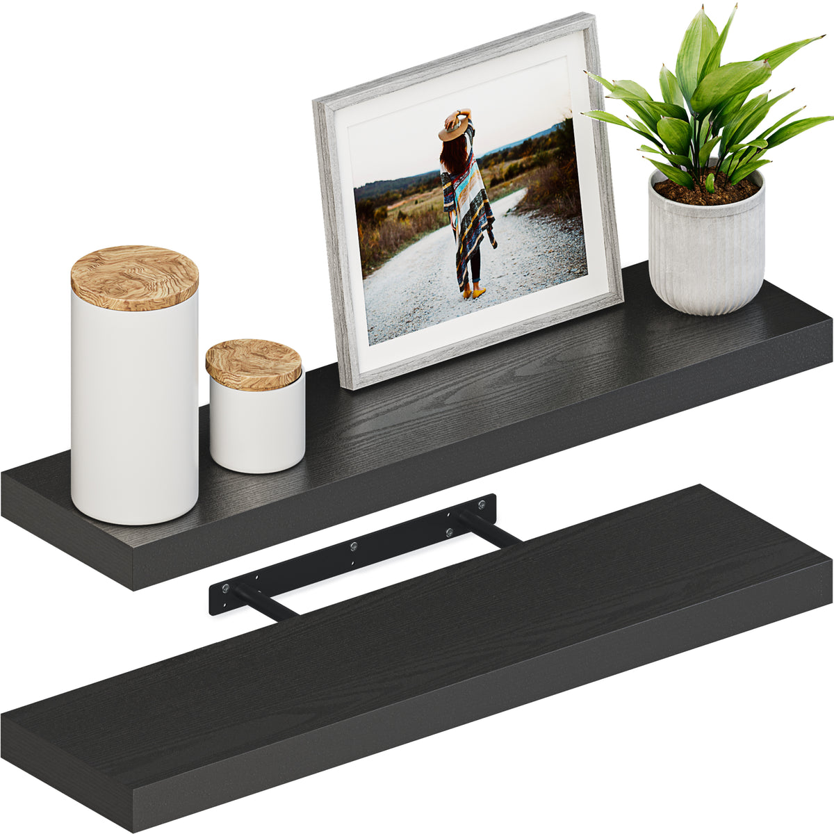 Sydney 35.4" Floating Shelf 6" Deep, Set of 2