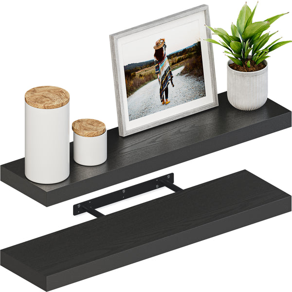 Sydney 35.4" Floating Shelf 6" Deep, Set of 2