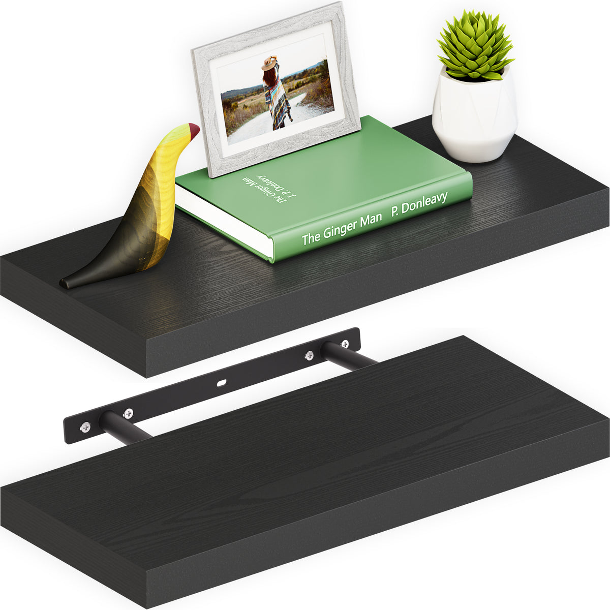 Miami 23.6" Floating Shelf 8" Deep, Set of 2