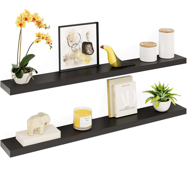 Sydney 55" Floating Shelf 6" Deep, Set of 2