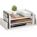 Logan 3-Tier Desk Organizer with 2 Side Mail Sorter Slots