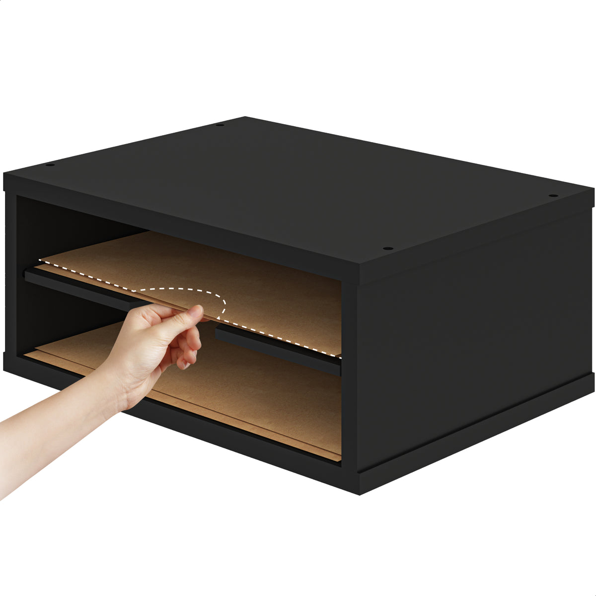 LIVONDO Eco Schreibtisch Organizer – Schwarz, Rund, Personalisierbar, Kompakt & Tragbar – Ideal Für Stifte, Büroklammern & Kleine