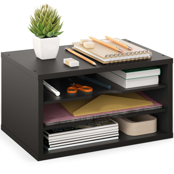 Logan 3-Tier Monitor Stand File Organizer