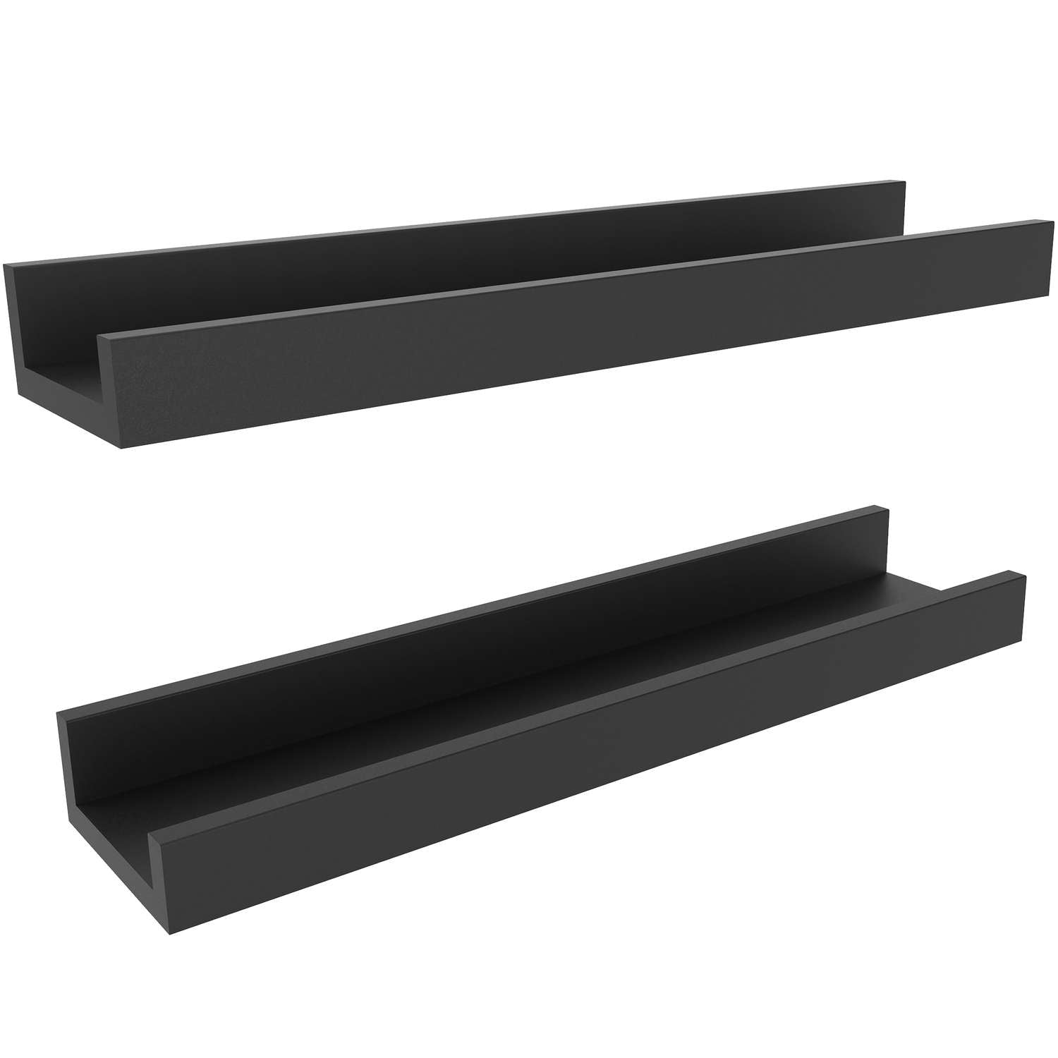 Ledge 18" Picture Display Wall Shelves, Set of 2