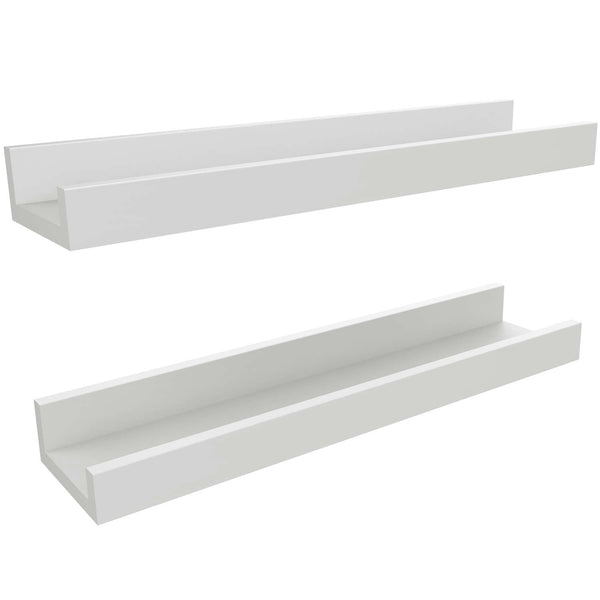 Ledge 18" Picture Display Wall Shelves, Set of 2